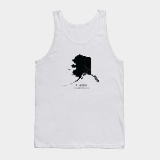 Alaska State Road Map Tank Top